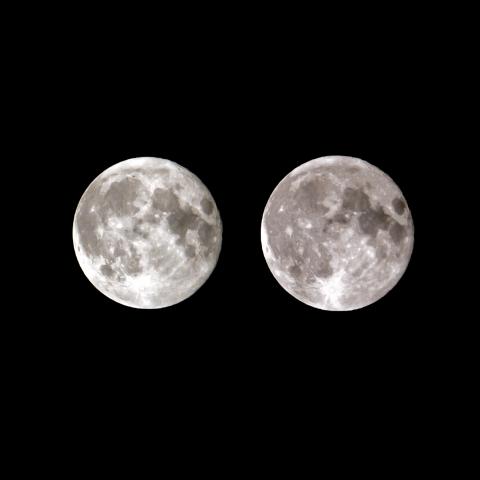 Vista lunare. Brescia, 2015