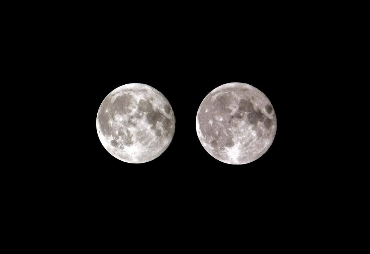 Vista lunare. Brescia, 2015